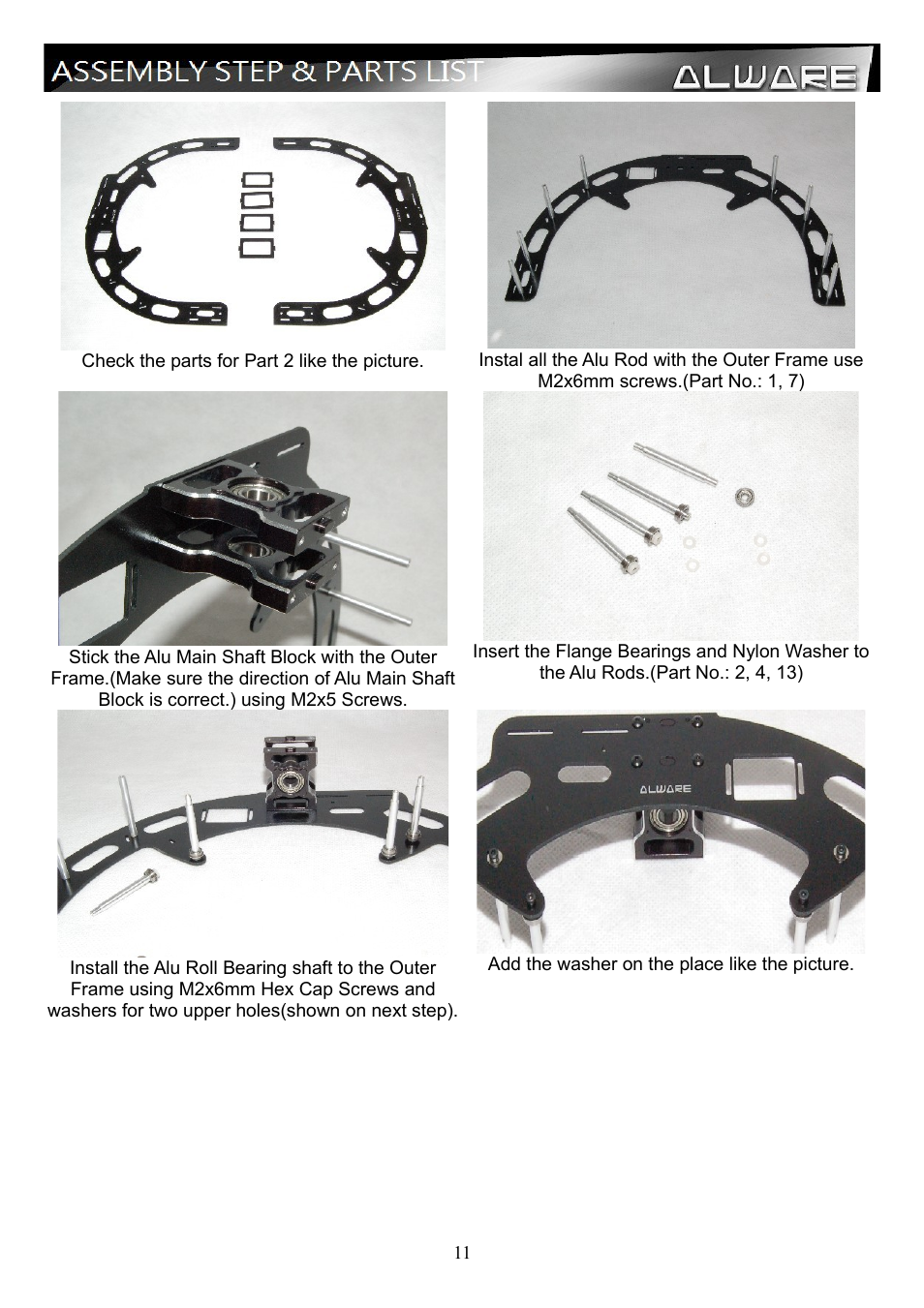 Alwarerc Eagle Pro V4 Camera 3-Axis 360D Panning Gimbal User Manual | Page 11 / 22