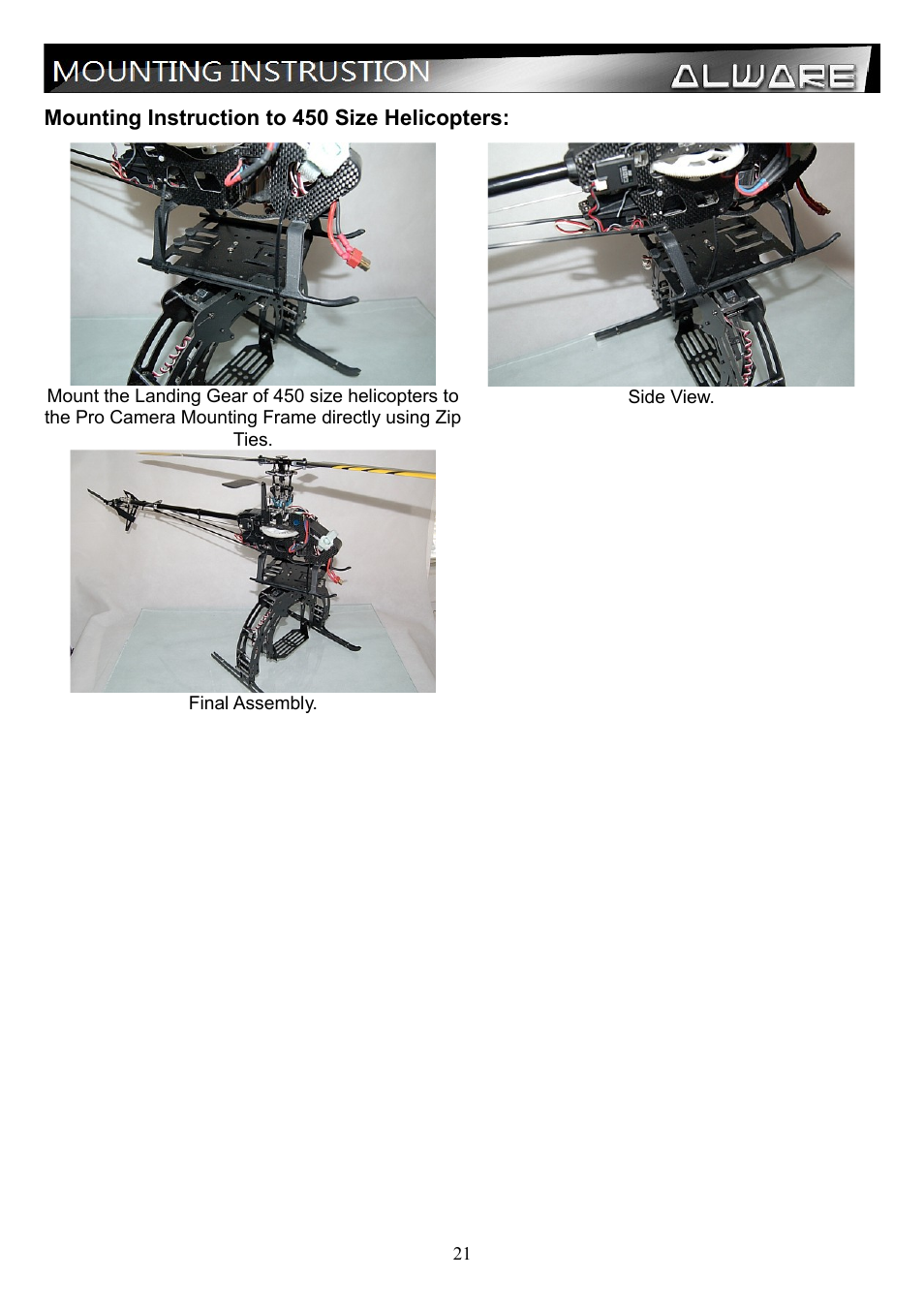 Alwarerc Eagle Pro V4 Camera 3-Axis 360D Panning Gimbal User Manual | Page 21 / 22