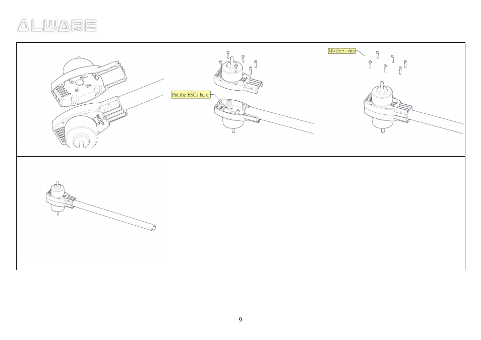 Alwarerc Cyclone X8 Octocopter Super Combo User Manual | Page 9 / 21