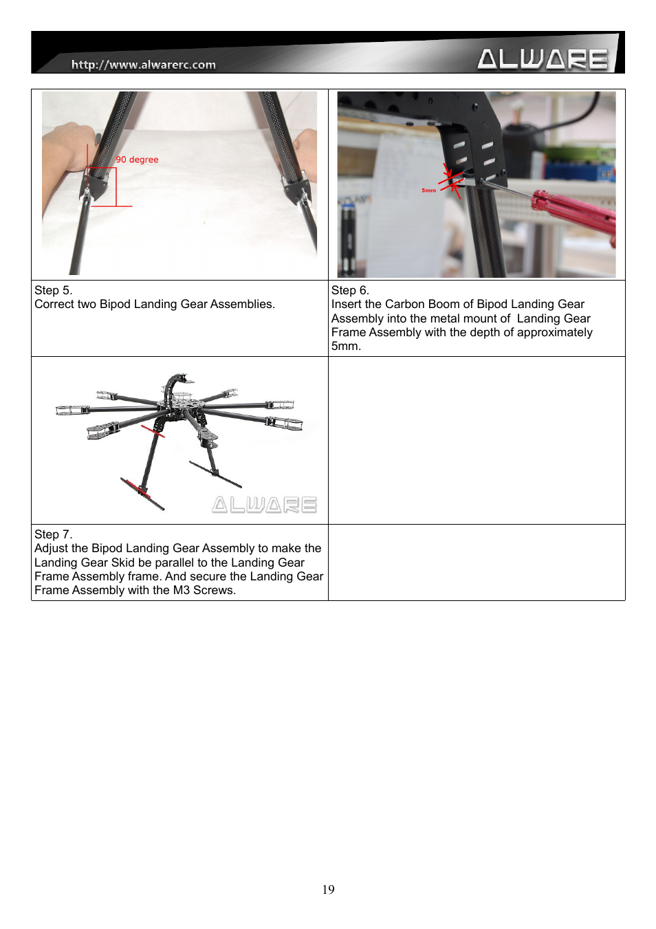 Alwarerc Streak 1000 OctoCopter Kit With APC Props User Manual | Page 19 / 25