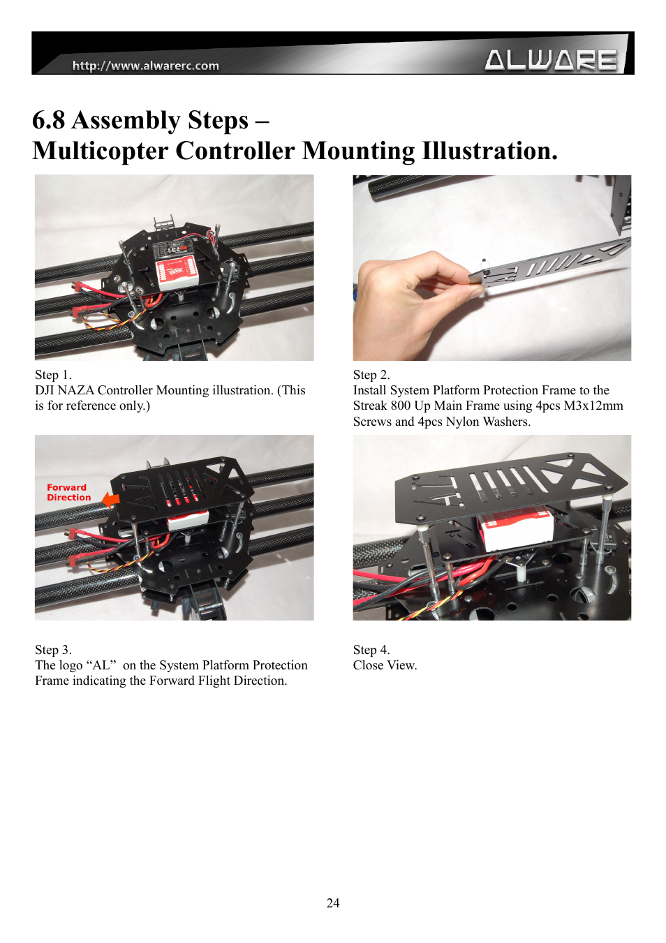 Alwarerc Streak 800 Hexacopter Combo User Manual | Page 24 / 26