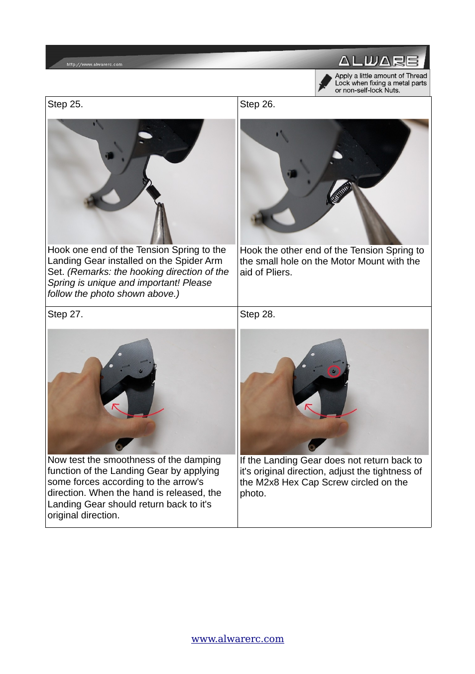 Alwarerc ALware Quad Flyer Spider 500 ( Kit Only ) User Manual | Page 11 / 32