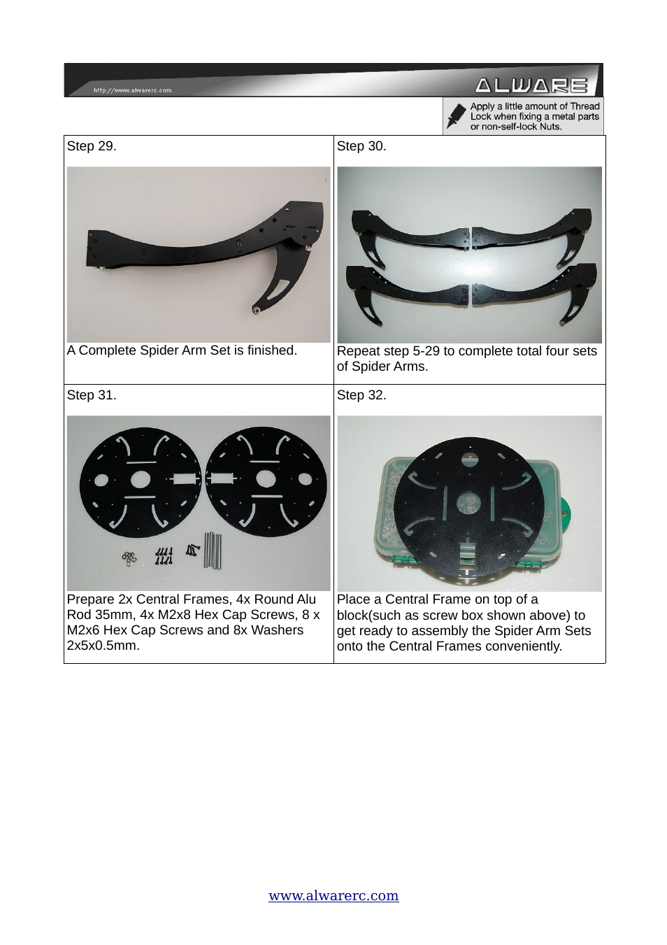 Alwarerc ALware Quad Flyer Spider 500 ( Kit Only ) User Manual | Page 12 / 32