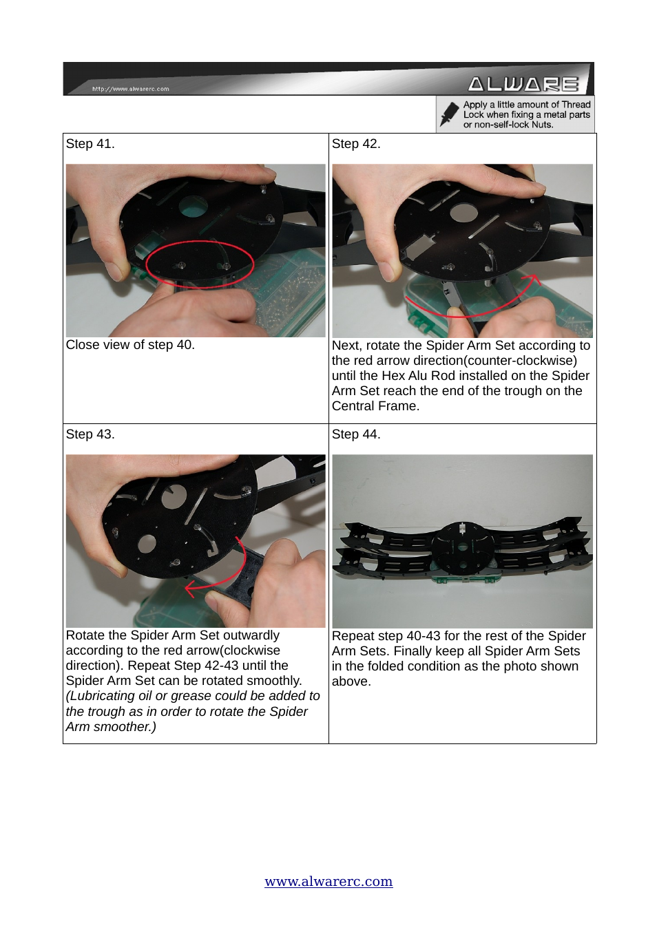 Alwarerc ALware Quad Flyer Spider 500 ( Kit Only ) User Manual | Page 15 / 32