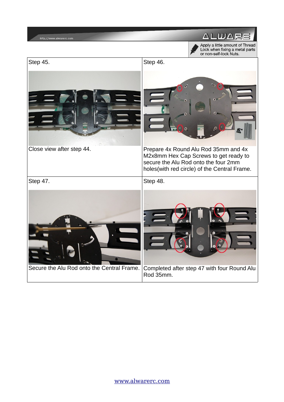 Alwarerc ALware Quad Flyer Spider 500 ( Kit Only ) User Manual | Page 16 / 32