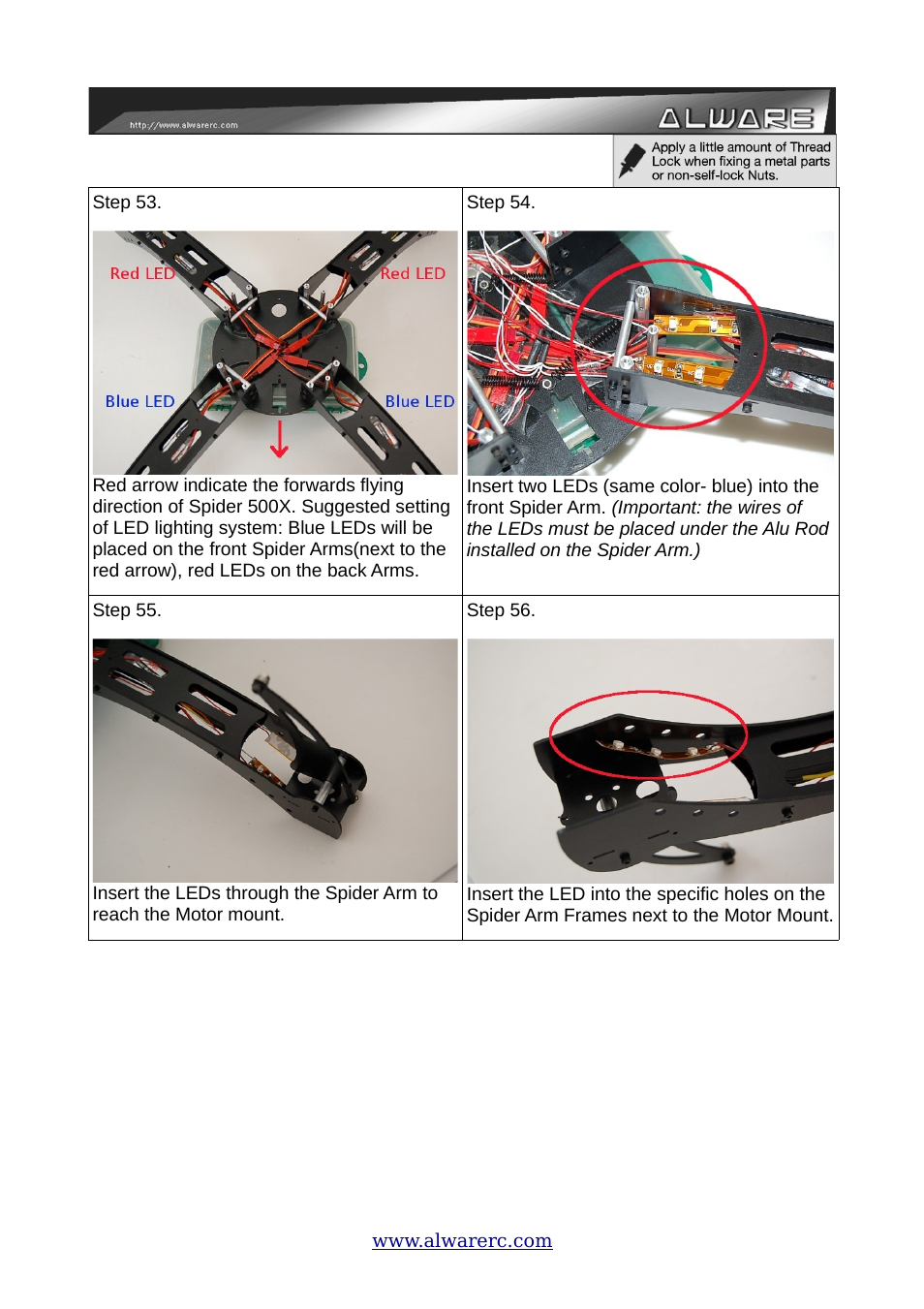 Alwarerc ALware Quad Flyer Spider 500 ( Kit Only ) User Manual | Page 18 / 32