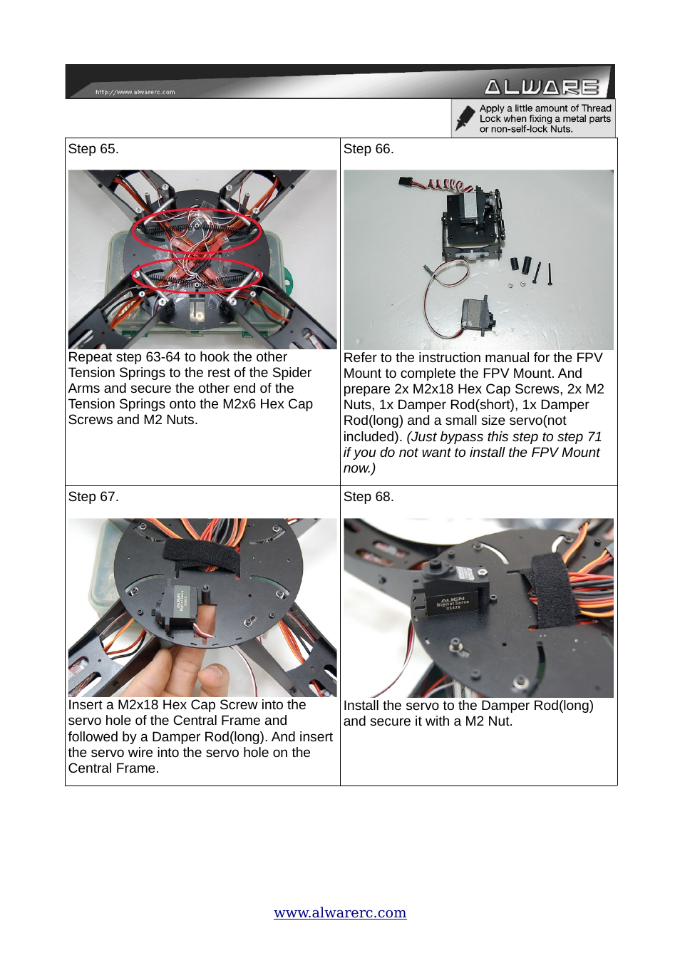 Alwarerc ALware Quad Flyer Spider 500 ( Kit Only ) User Manual | Page 21 / 32