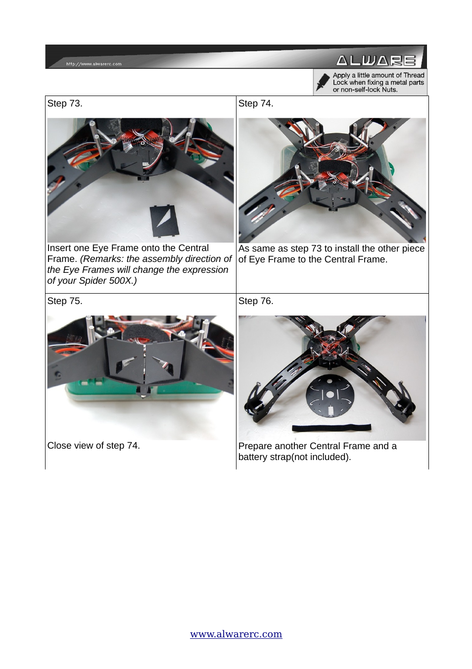 Alwarerc ALware Quad Flyer Spider 500 ( Kit Only ) User Manual | Page 23 / 32