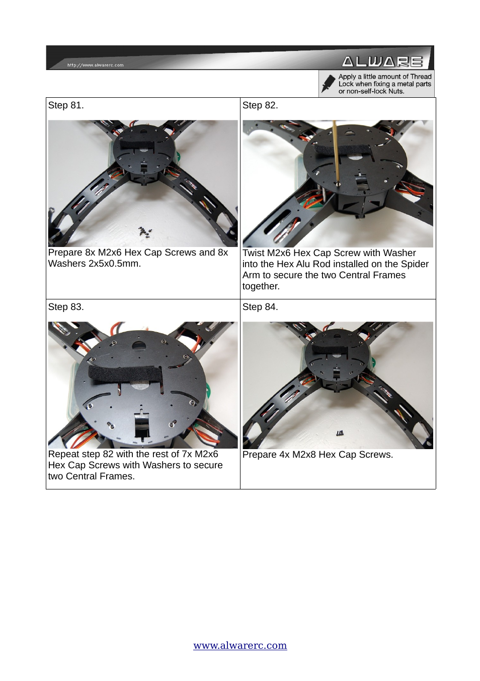 Alwarerc ALware Quad Flyer Spider 500 ( Kit Only ) User Manual | Page 25 / 32