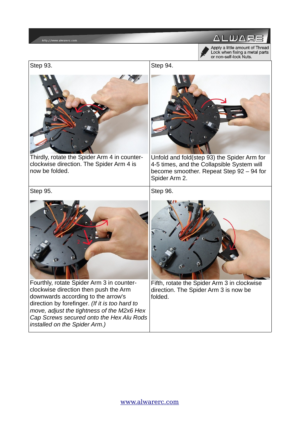 Alwarerc ALware Quad Flyer Spider 500 ( Kit Only ) User Manual | Page 28 / 32