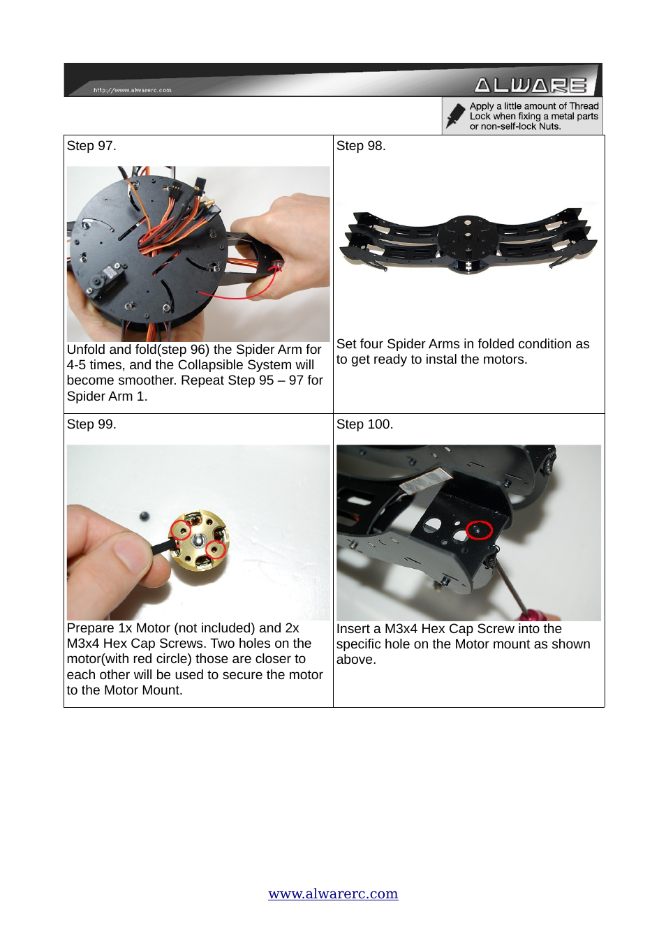 Alwarerc ALware Quad Flyer Spider 500 ( Kit Only ) User Manual | Page 29 / 32