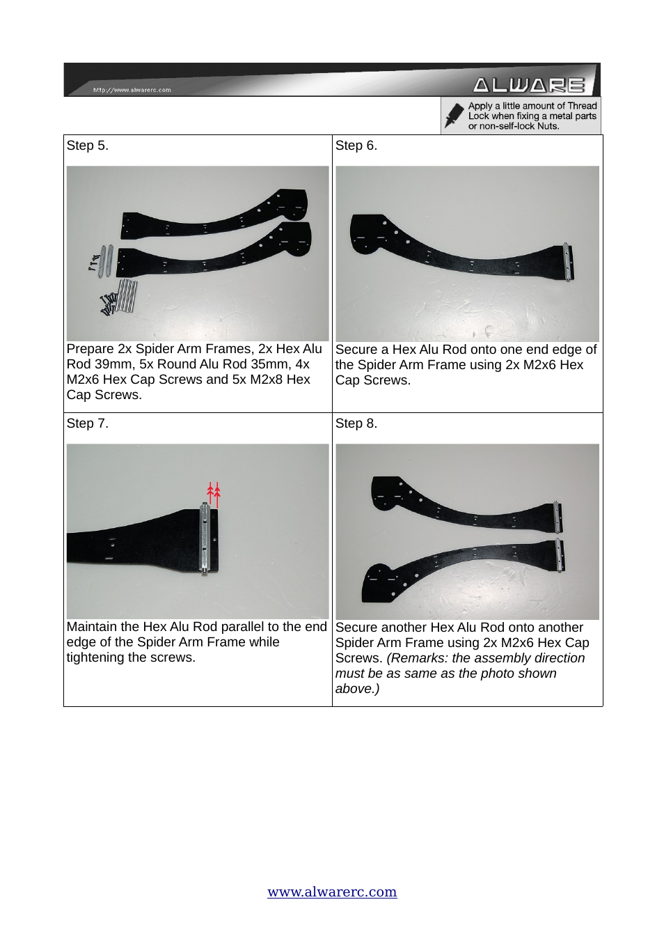 Alwarerc ALware Quad Flyer Spider 500 ( Kit Only ) User Manual | Page 6 / 32
