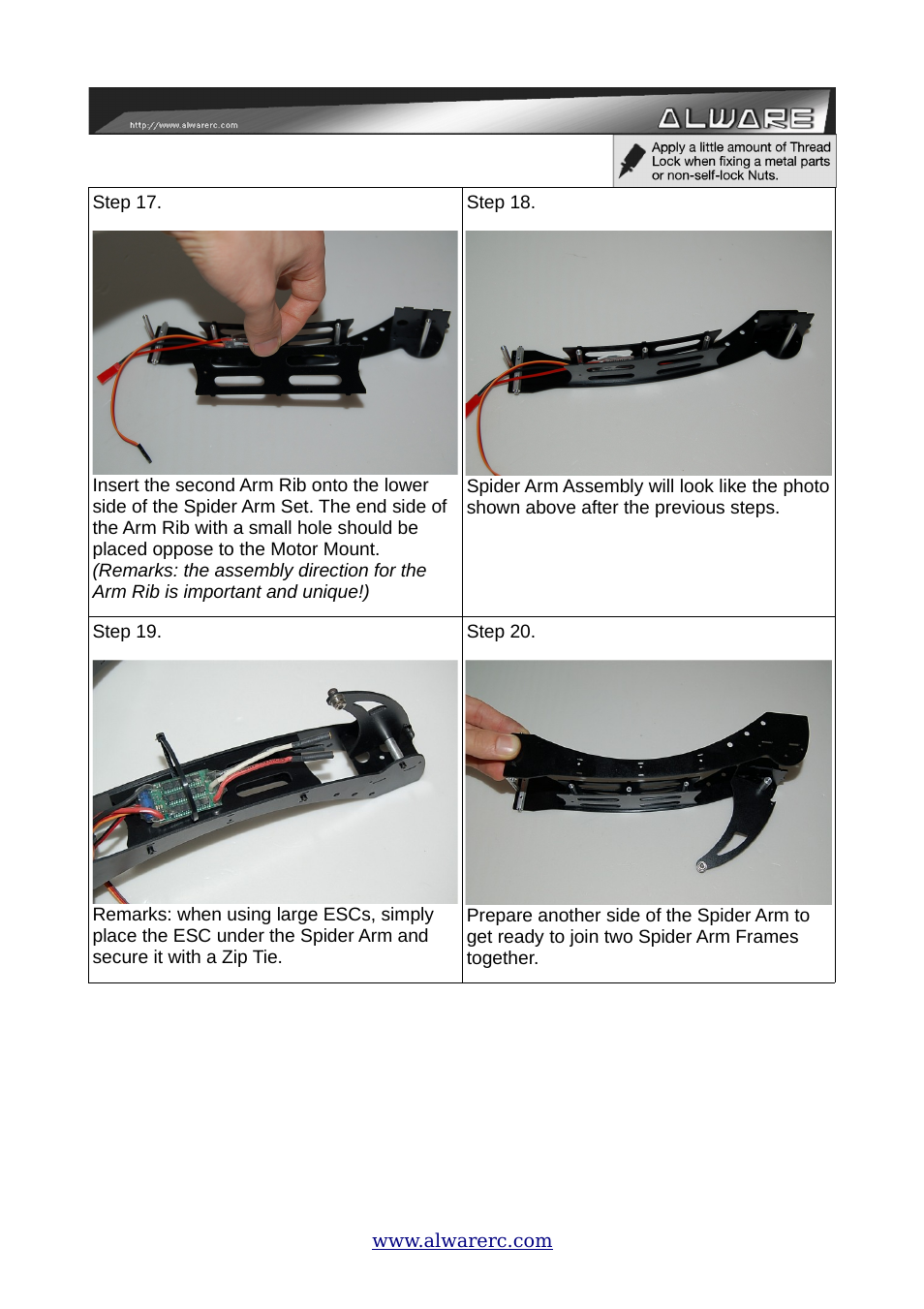 Alwarerc ALware Quad Flyer Spider 500 ( Kit Only ) User Manual | Page 9 / 32