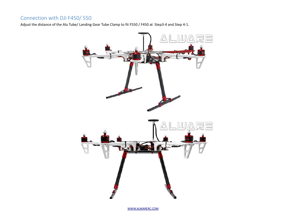 Alwarerc Alware Landing Gear V2 for Multi Flyer 650 User Manual | Page 16 / 17