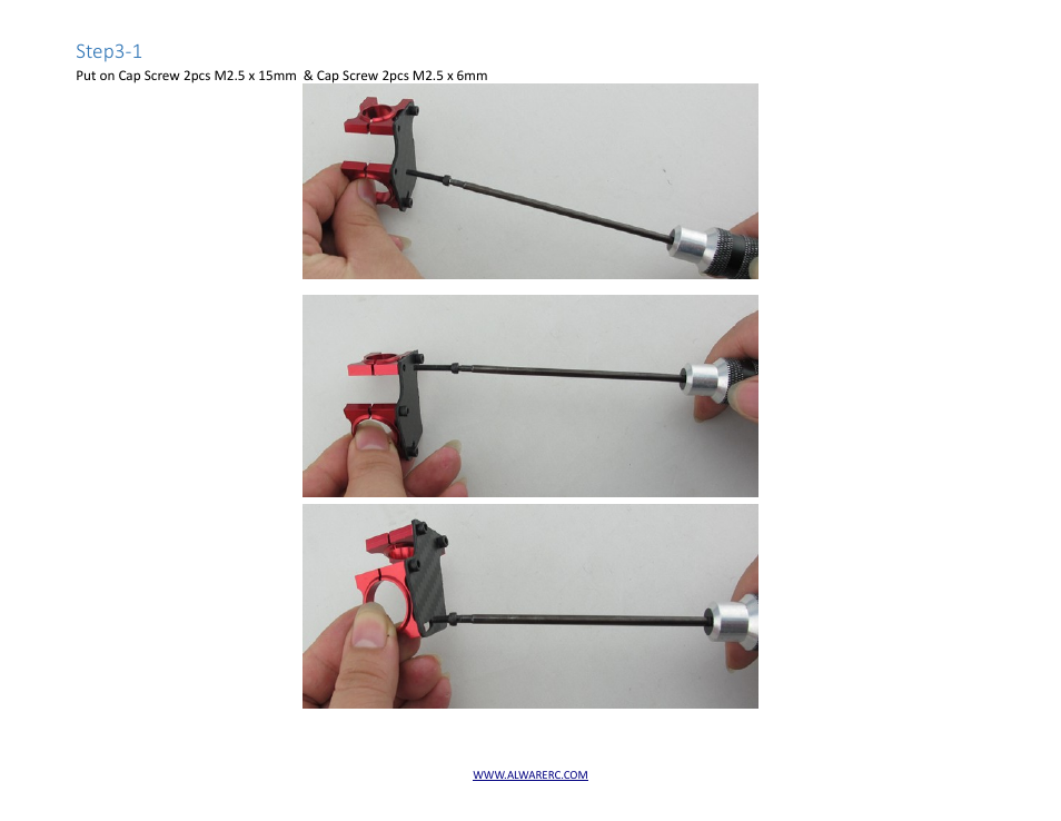 Step3-1 | Alwarerc Alware Landing Gear V2 for Multi Flyer 650 User Manual | Page 7 / 17