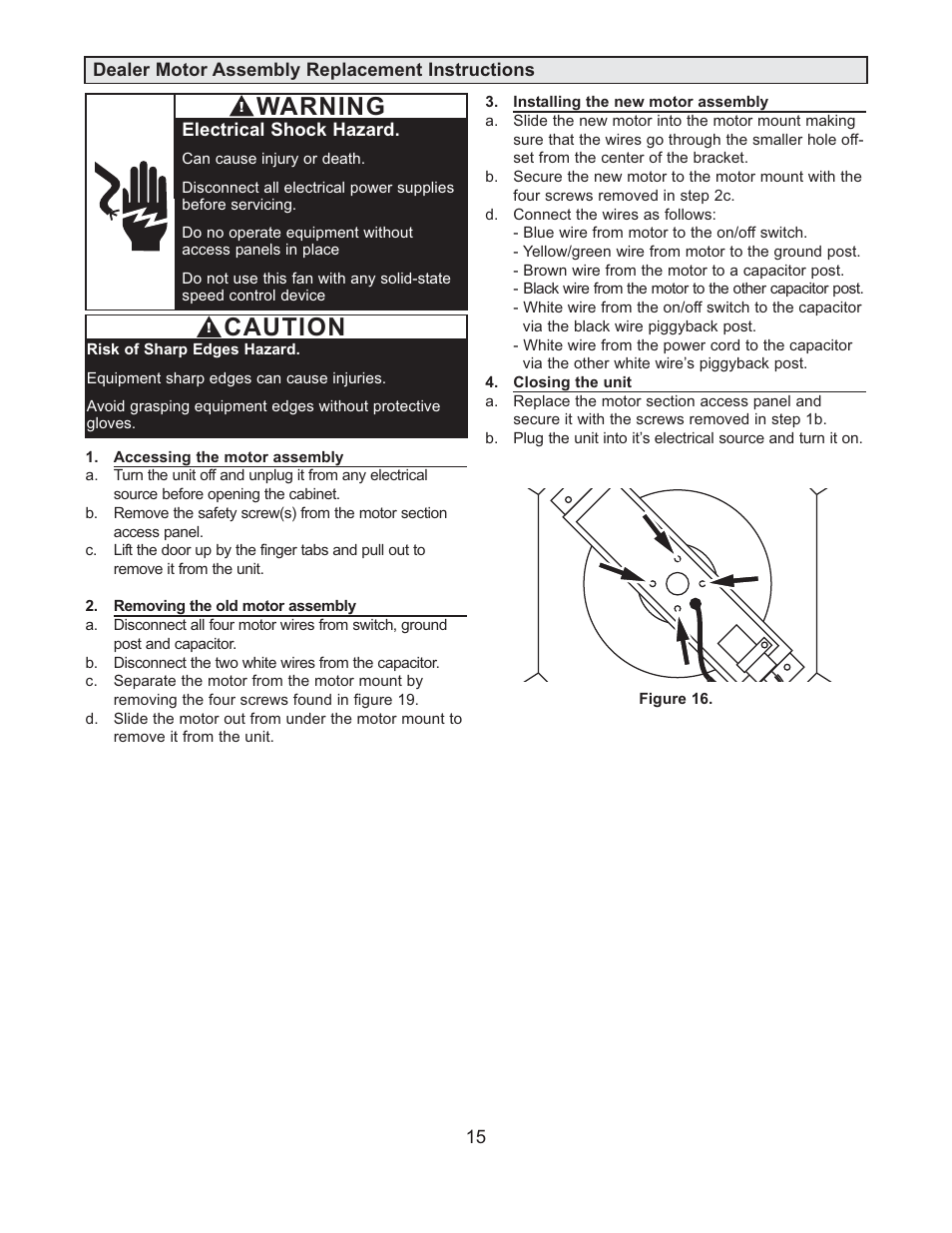 Caution, Warning | Amaircare 10000 User Manual | Page 15 / 18
