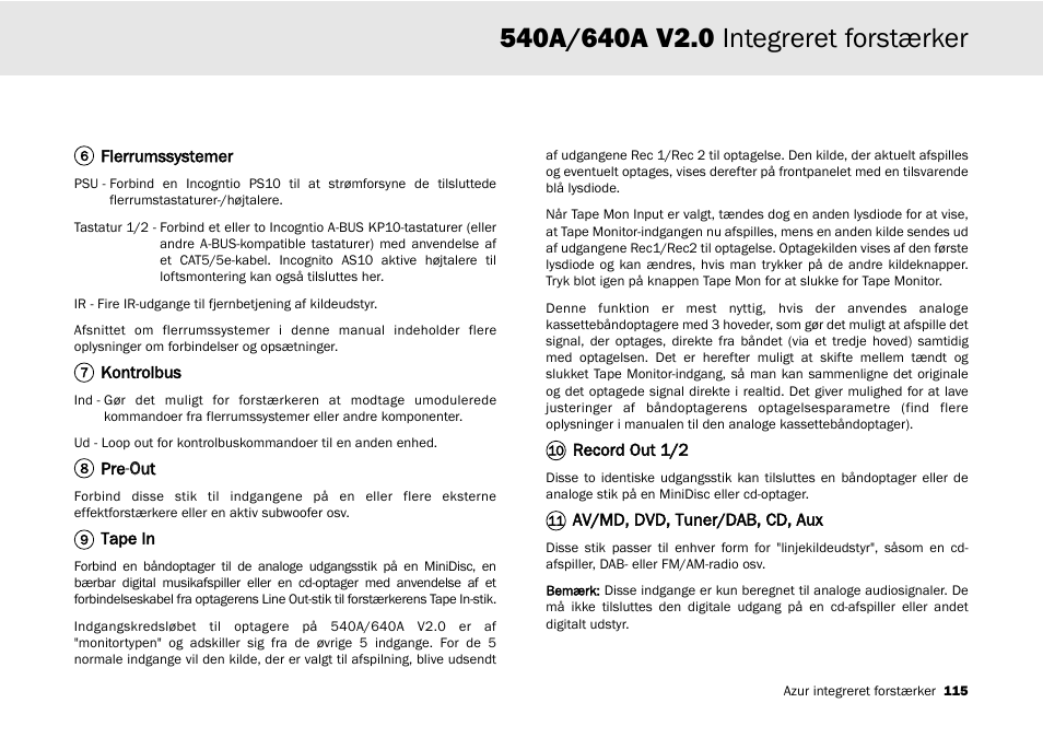 Cambridge Audio 540A User Manual | Page 115 / 148