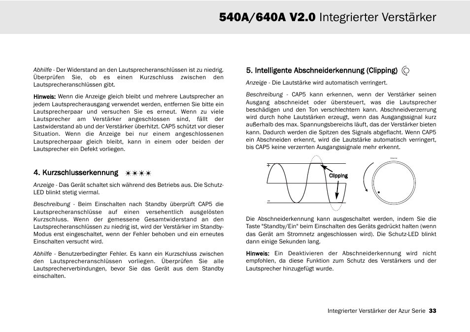 Cambridge Audio 540A User Manual | Page 33 / 148