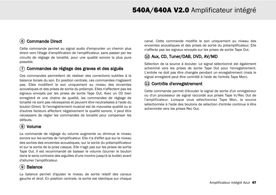 Cambridge Audio 540A User Manual | Page 47 / 148