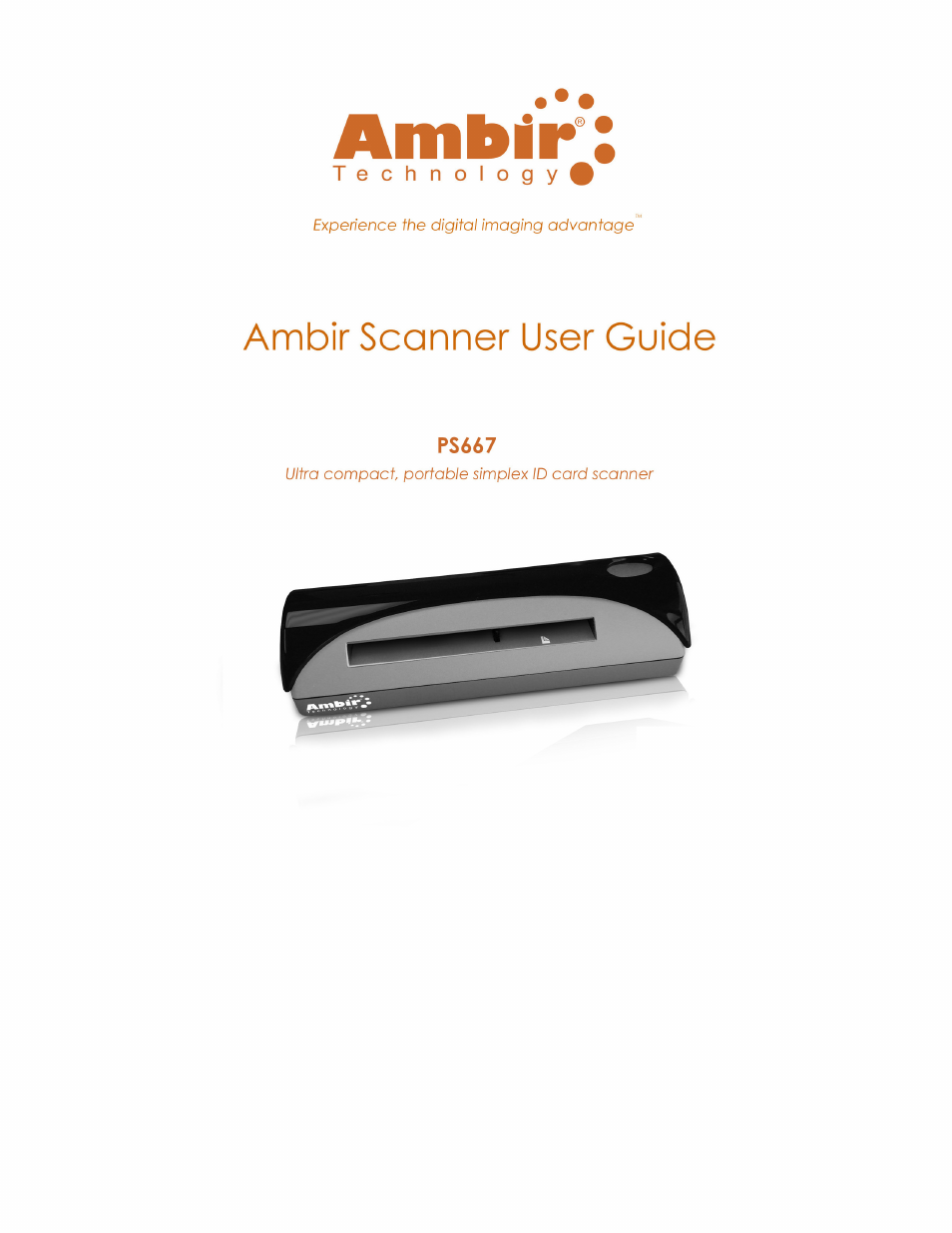 Ambir PS667 User Manual | 14 pages