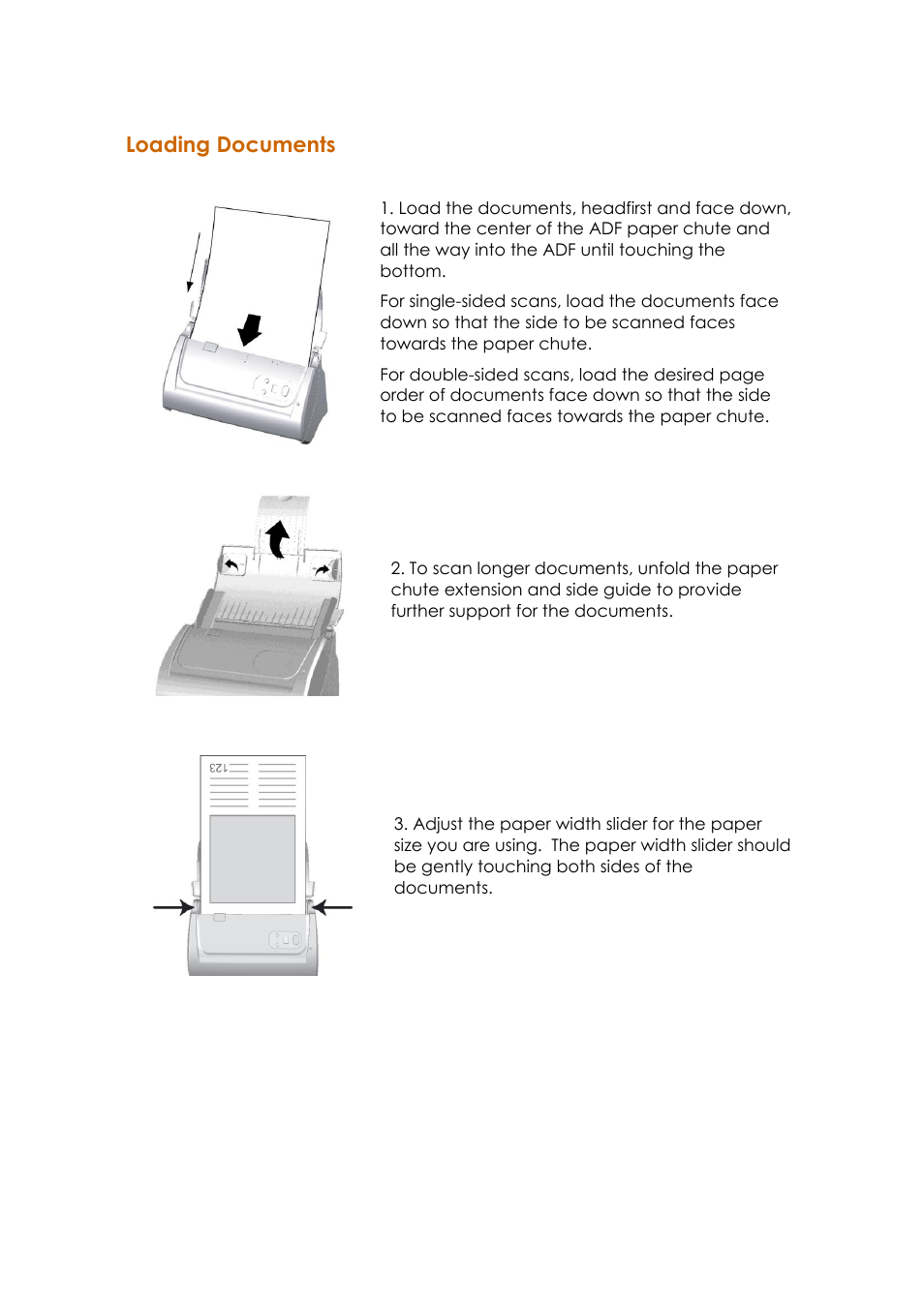 Ole_link1, Oading, Ocuments | Loading documents | Ambir ImageScan Pro 820i User Manual | Page 20 / 38