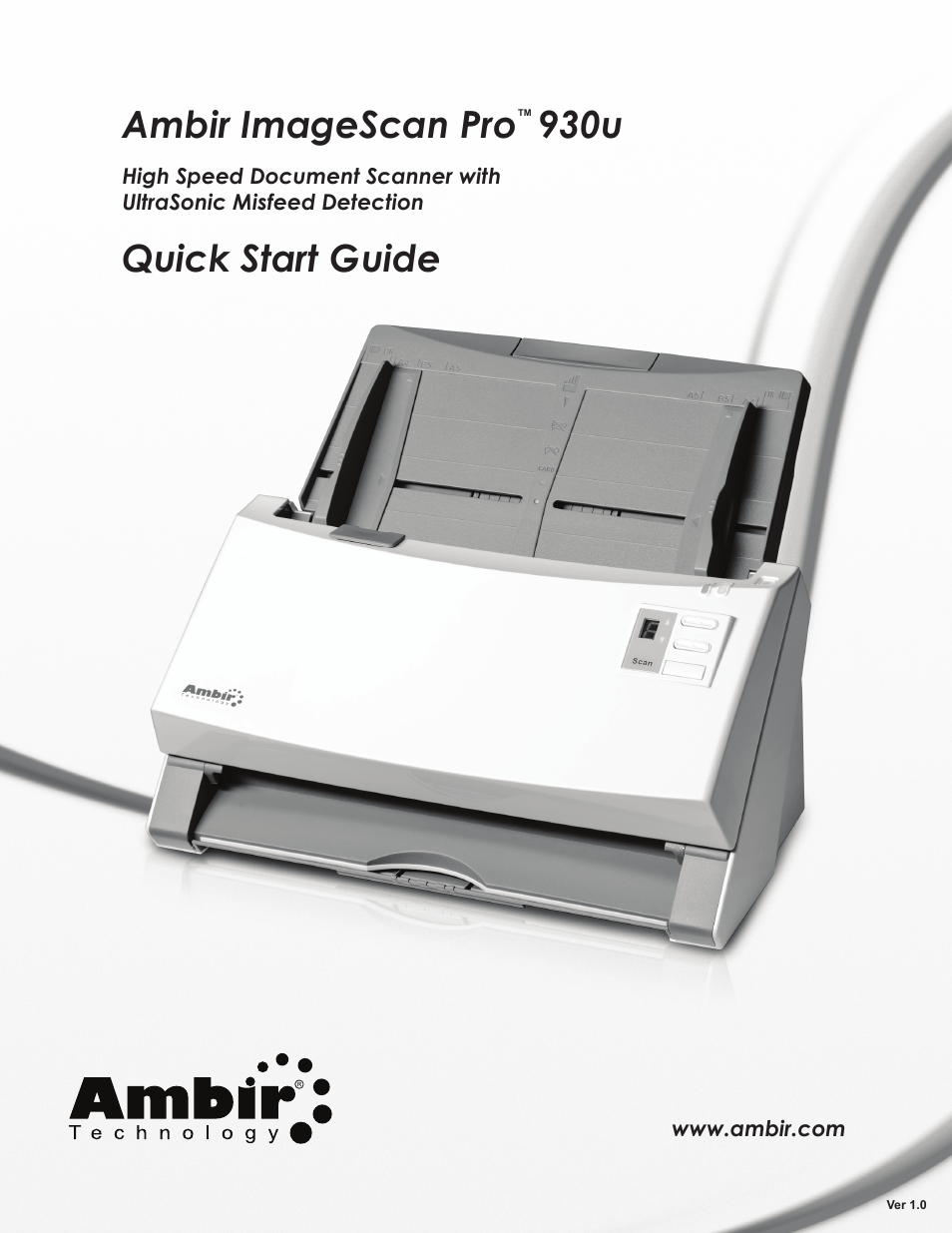 Ambir ImageScan Pro 930u User Manual | 13 pages