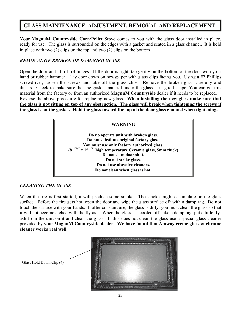 American Energy Systems MagnuM Countryside User Manual | Page 23 / 44