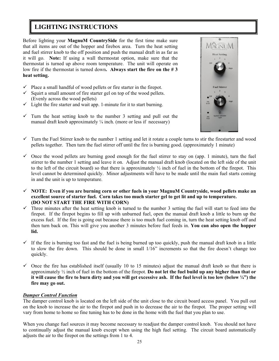 American Energy Systems MagnuM Countryside User Manual | Page 25 / 44