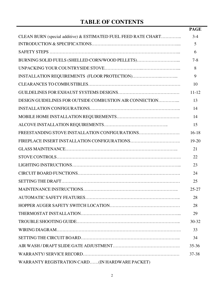 American Energy Systems MagnuM Countryside User Manual | Page 2 / 39
