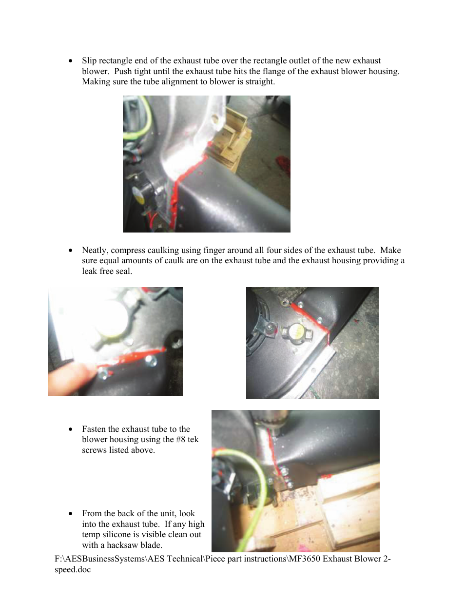 American Energy Systems MF3650 Exhaust Blower User Manual | Page 2 / 3