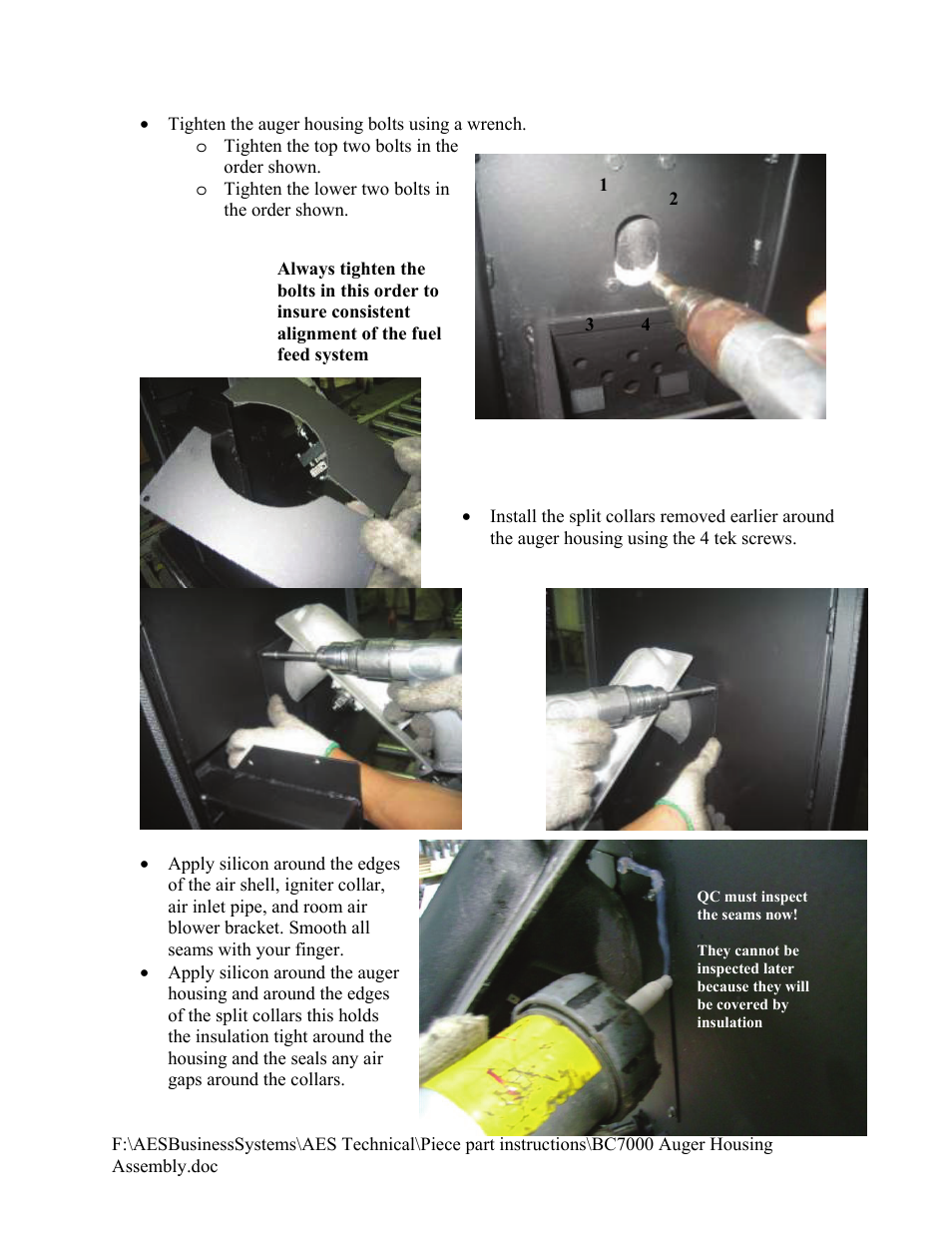 American Energy Systems BC7000 Auger Housing User Manual | Page 2 / 9