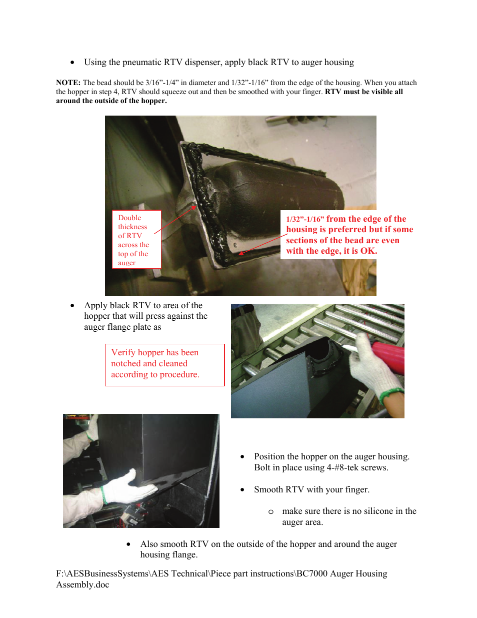 American Energy Systems BC7000 Auger Housing User Manual | Page 4 / 9