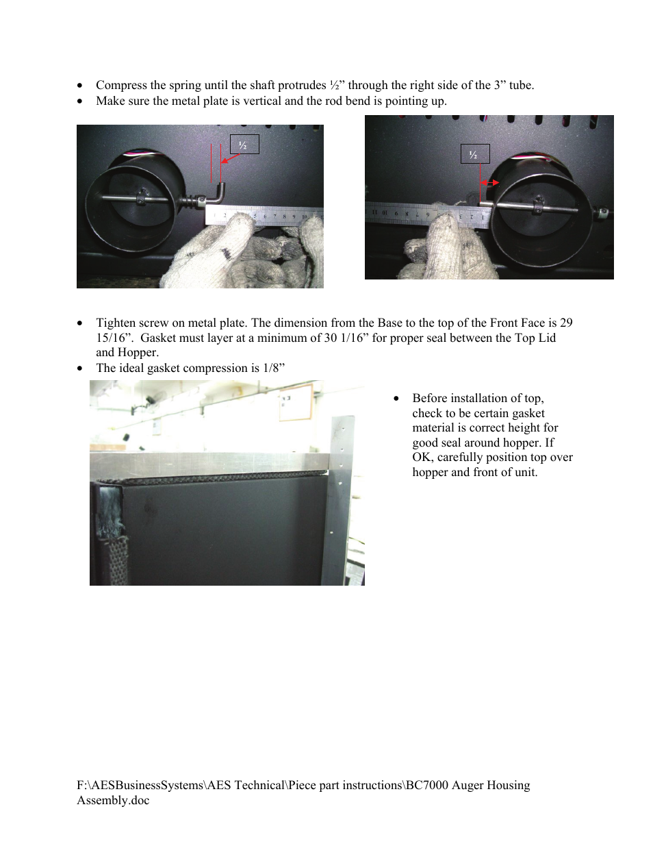 American Energy Systems BC7000 Auger Housing User Manual | Page 7 / 9