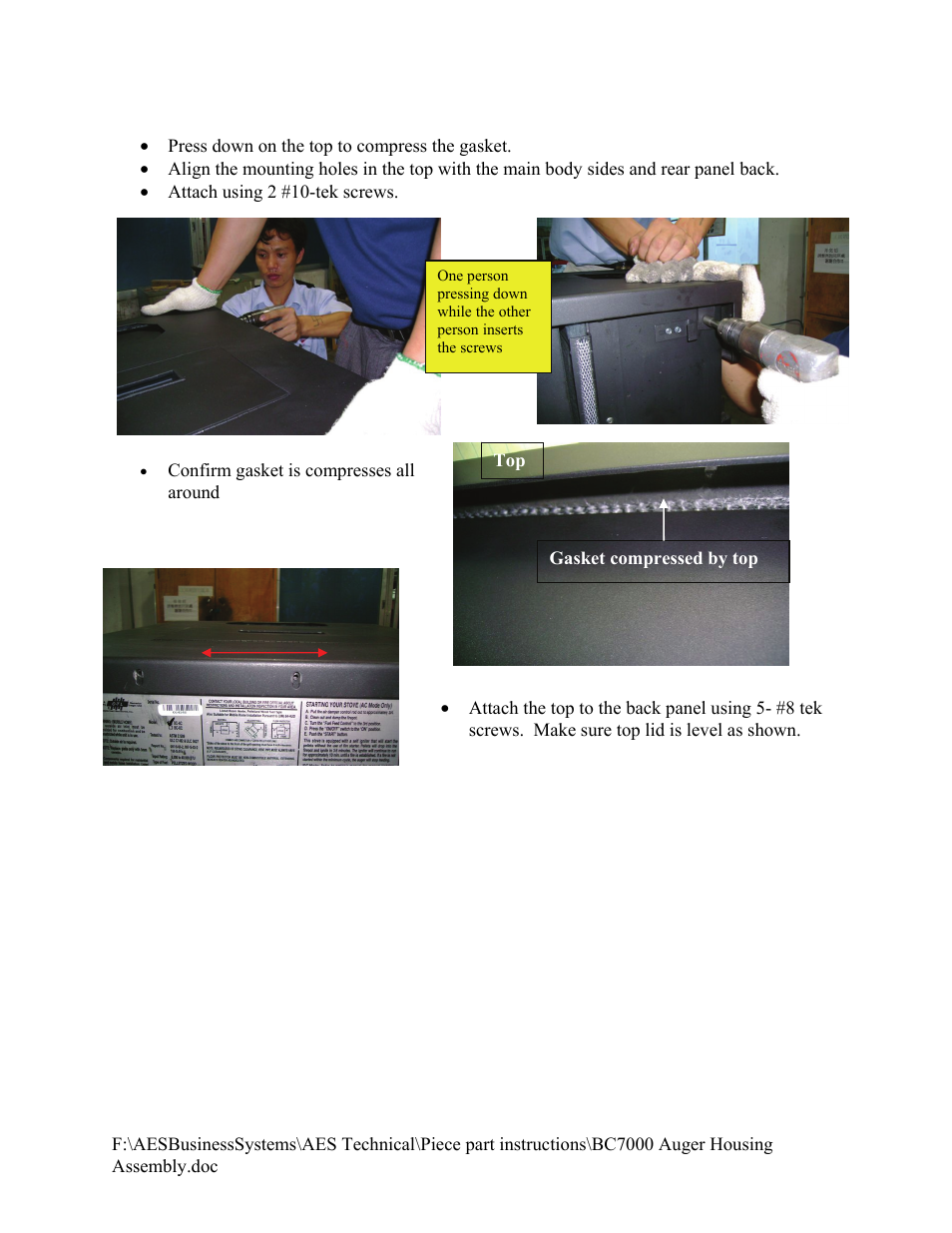American Energy Systems BC7000 Auger Housing User Manual | Page 8 / 9