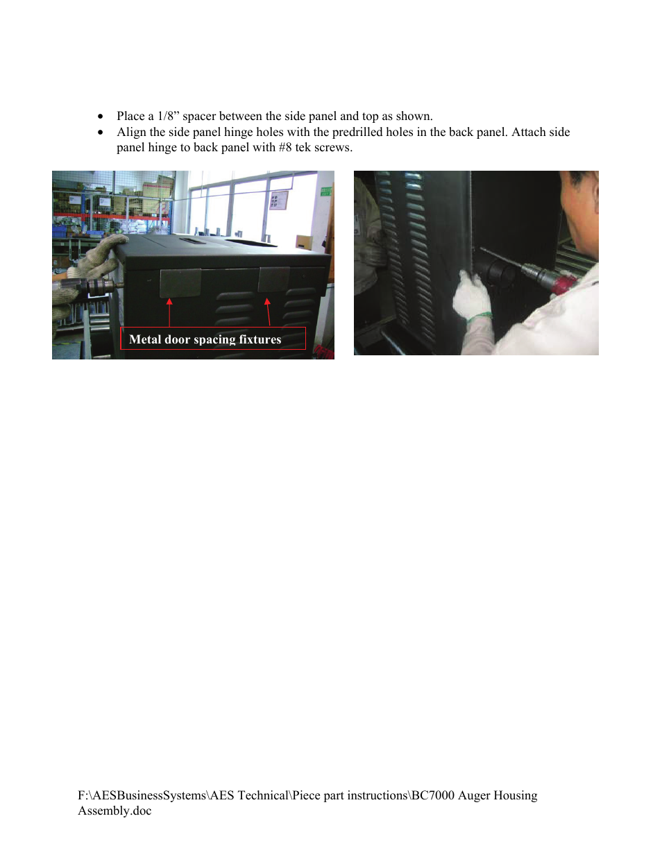 American Energy Systems BC7000 Auger Housing User Manual | Page 9 / 9