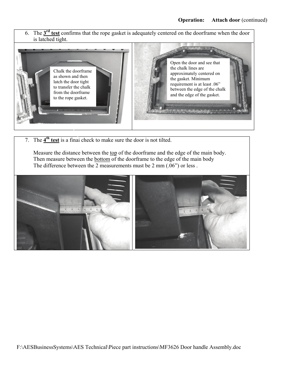 American Energy Systems MF3626 Door Handle User Manual | Page 3 / 3