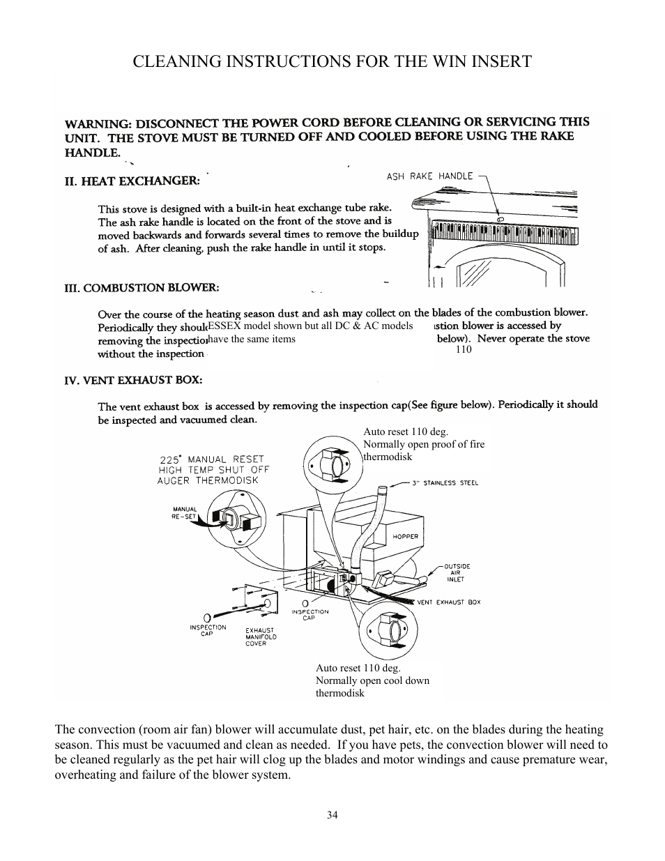 Cleaning instructions for the win insert | American Energy Systems MagnuM Winchester User Manual | Page 34 / 52