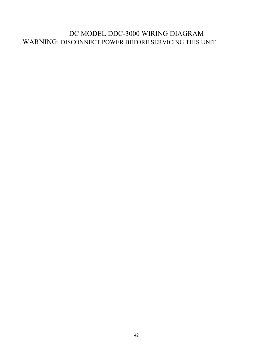 Dc model ddc-3000 wiring diagram warning | American Energy Systems MagnuM Winchester User Manual | Page 42 / 52