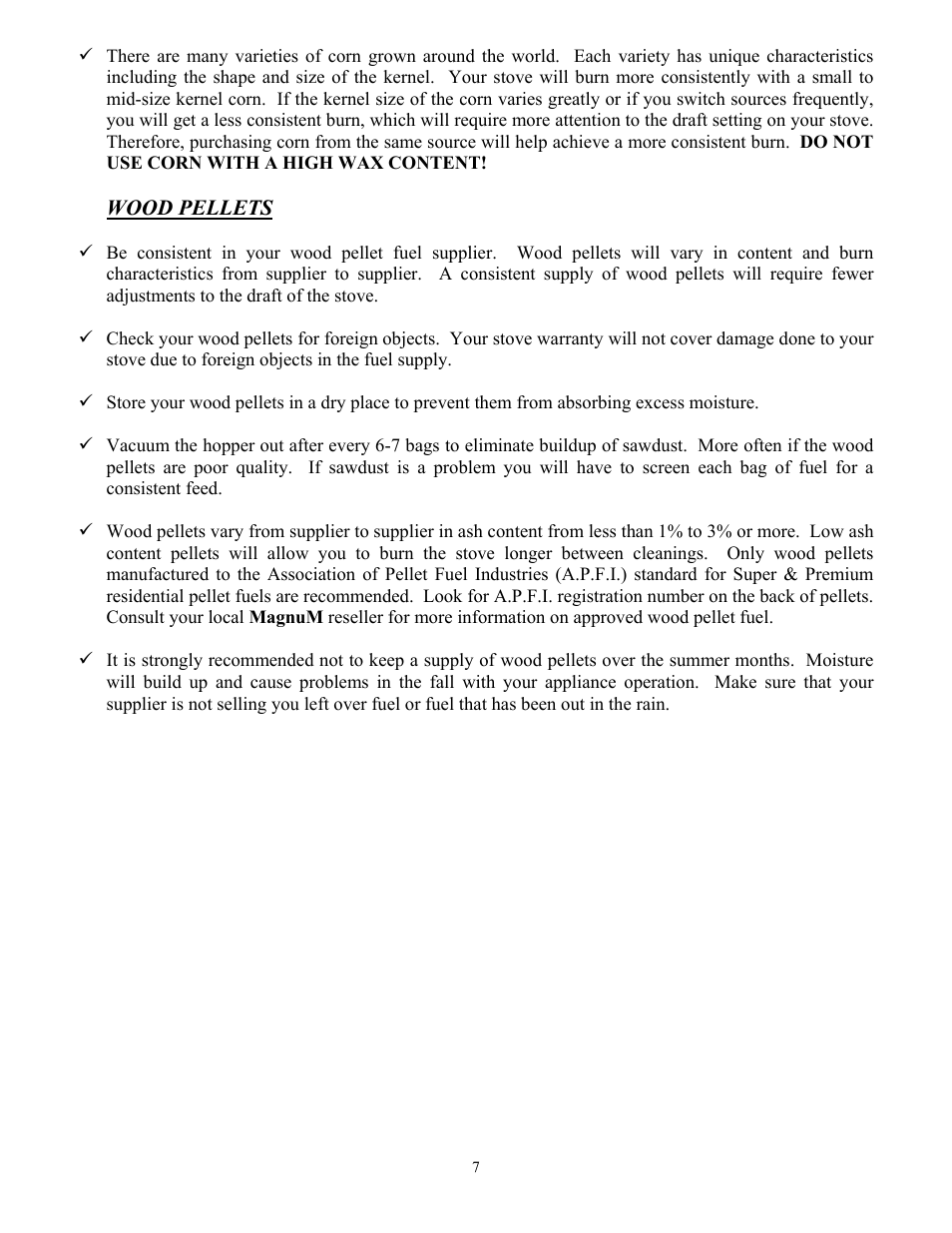 American Energy Systems MagnuM Winchester User Manual | Page 7 / 49