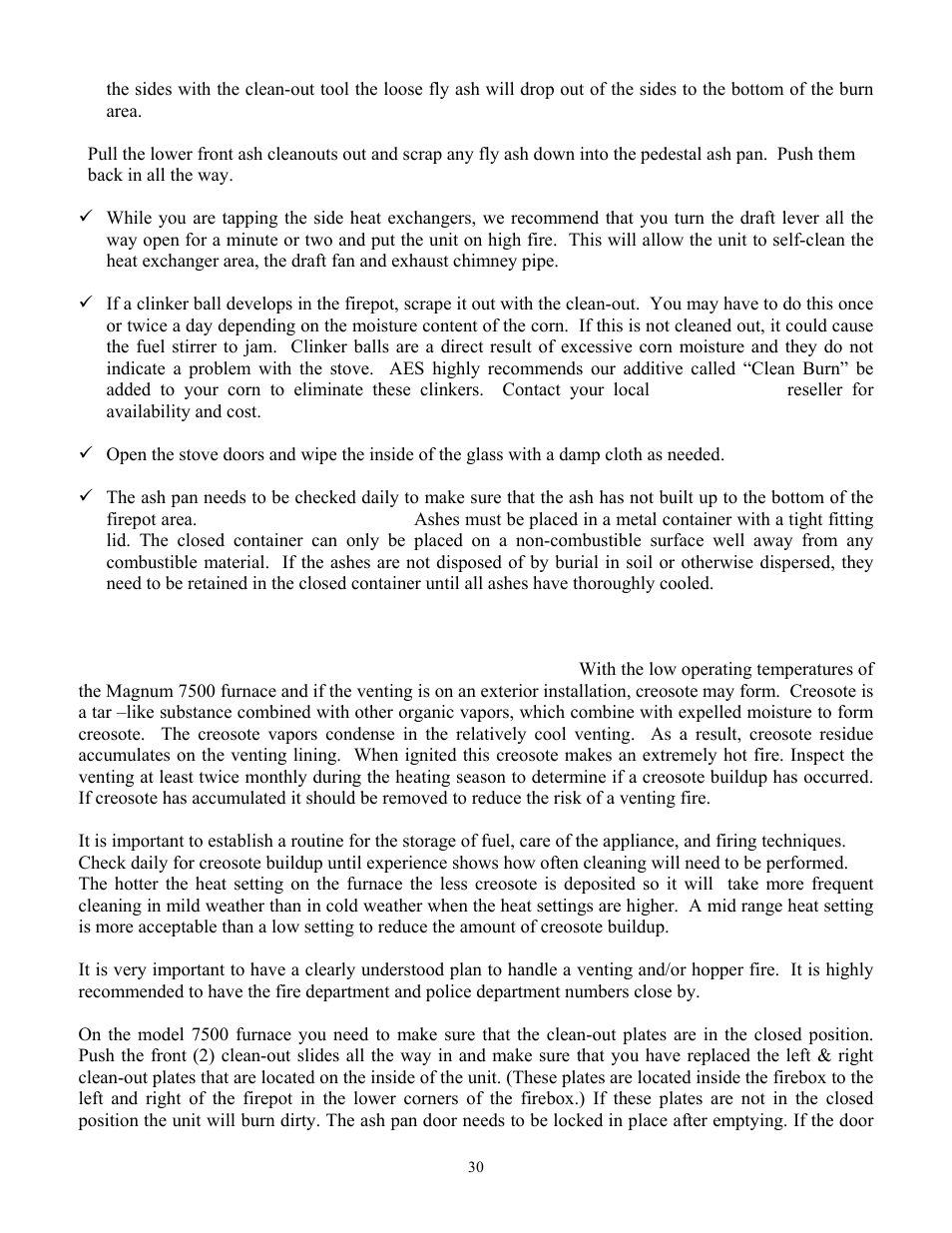 American Energy Systems MagnuM 7500 User Manual | Page 30 / 43
