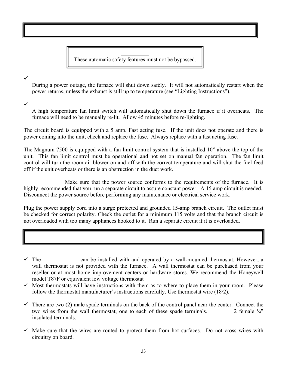 American Energy Systems MagnuM 7500 User Manual | Page 33 / 43