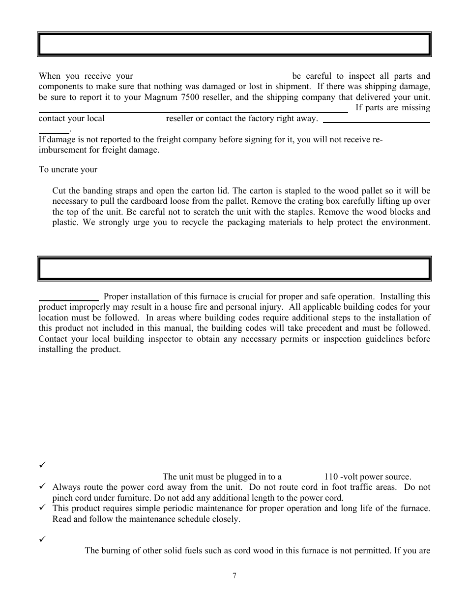 American Energy Systems MagnuM 7500 User Manual | Page 7 / 43