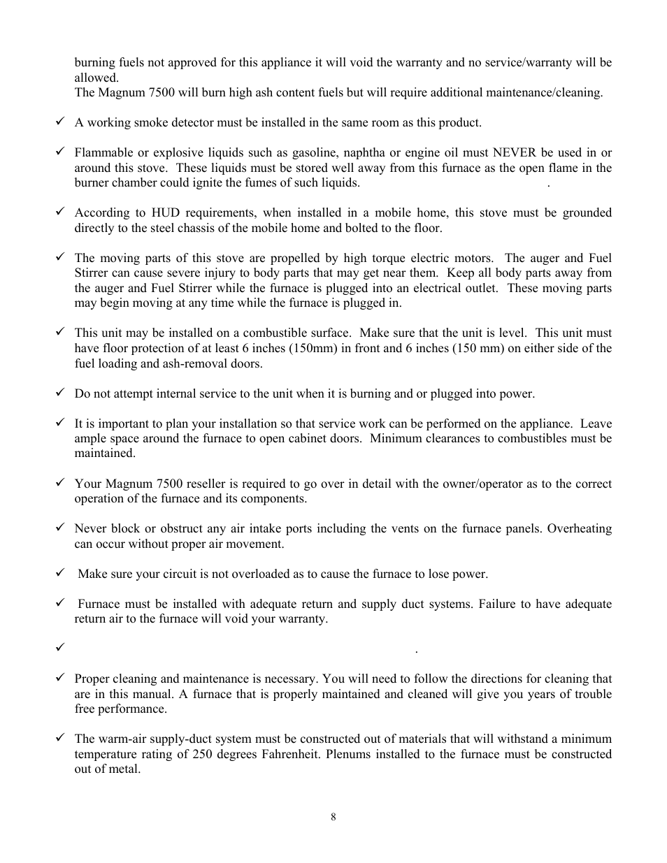 American Energy Systems MagnuM 7500 User Manual | Page 8 / 43