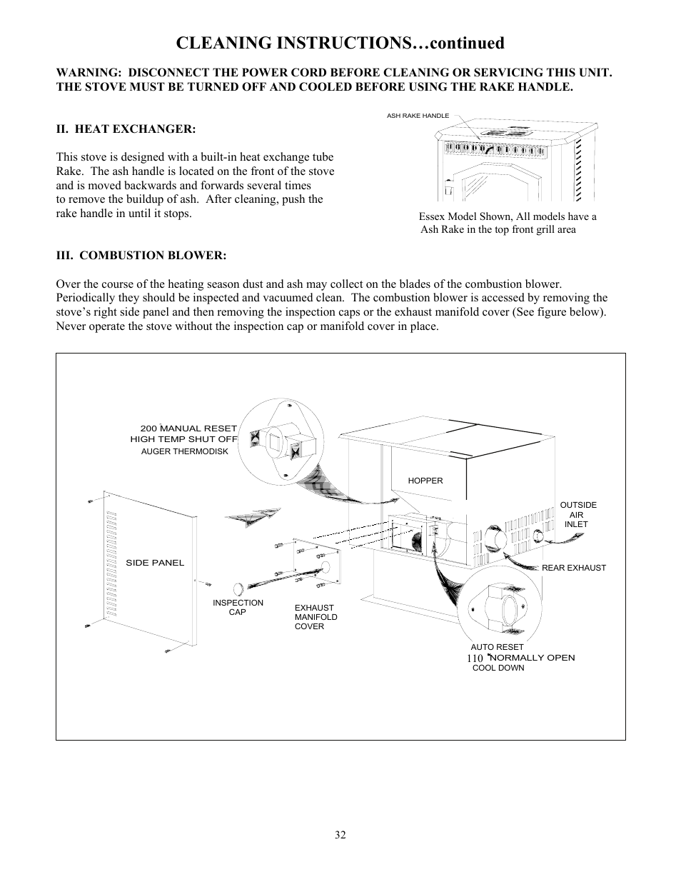 Cleaning instructions…continued | American Energy Systems MagnuM T40 User Manual | Page 32 / 50