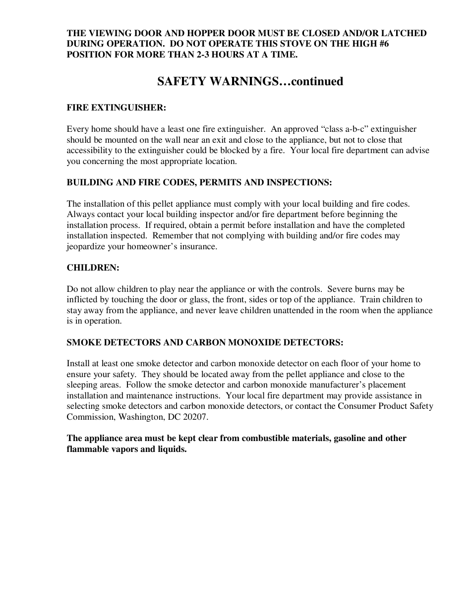 Safety warnings…continued | American Energy Systems MagnuM T40 User Manual | Page 4 / 19