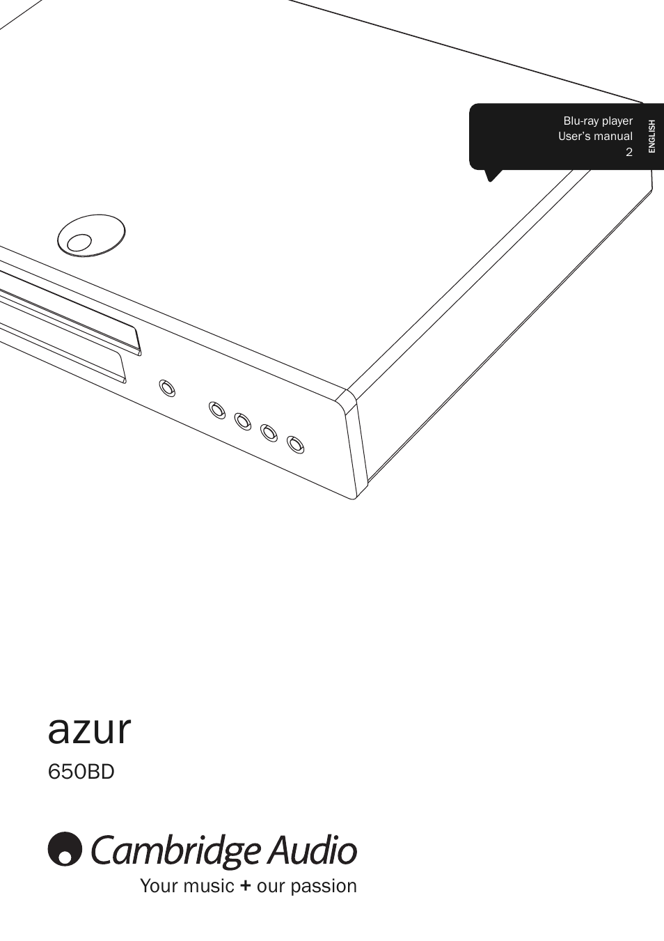 Cambridge Audio AZUR 650BD User Manual | 34 pages