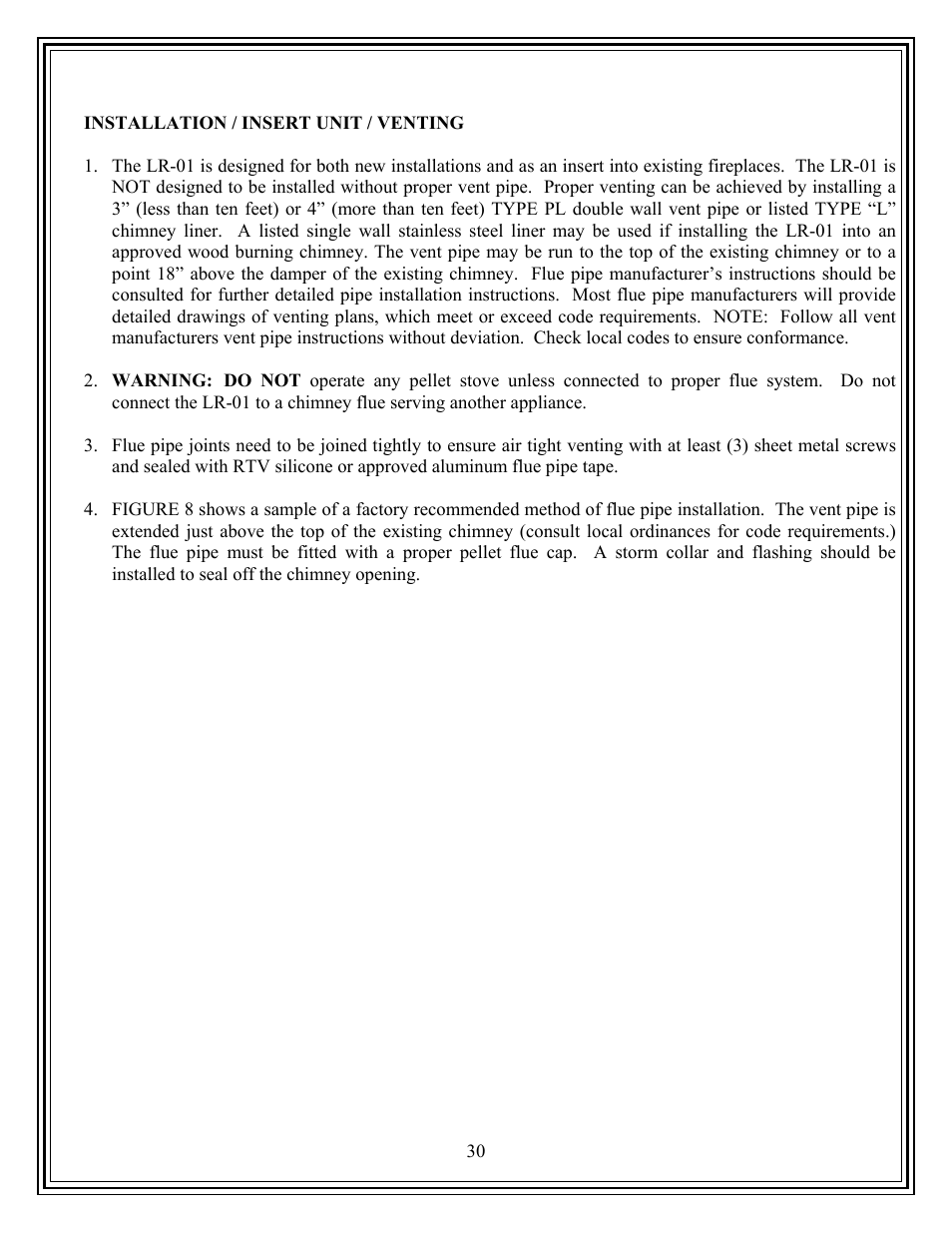 American Energy Systems Country Flame Little Rascal User Manual | Page 30 / 35