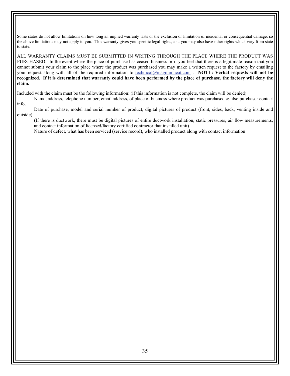 American Energy Systems Country Flame Little Rascal User Manual | Page 35 / 35