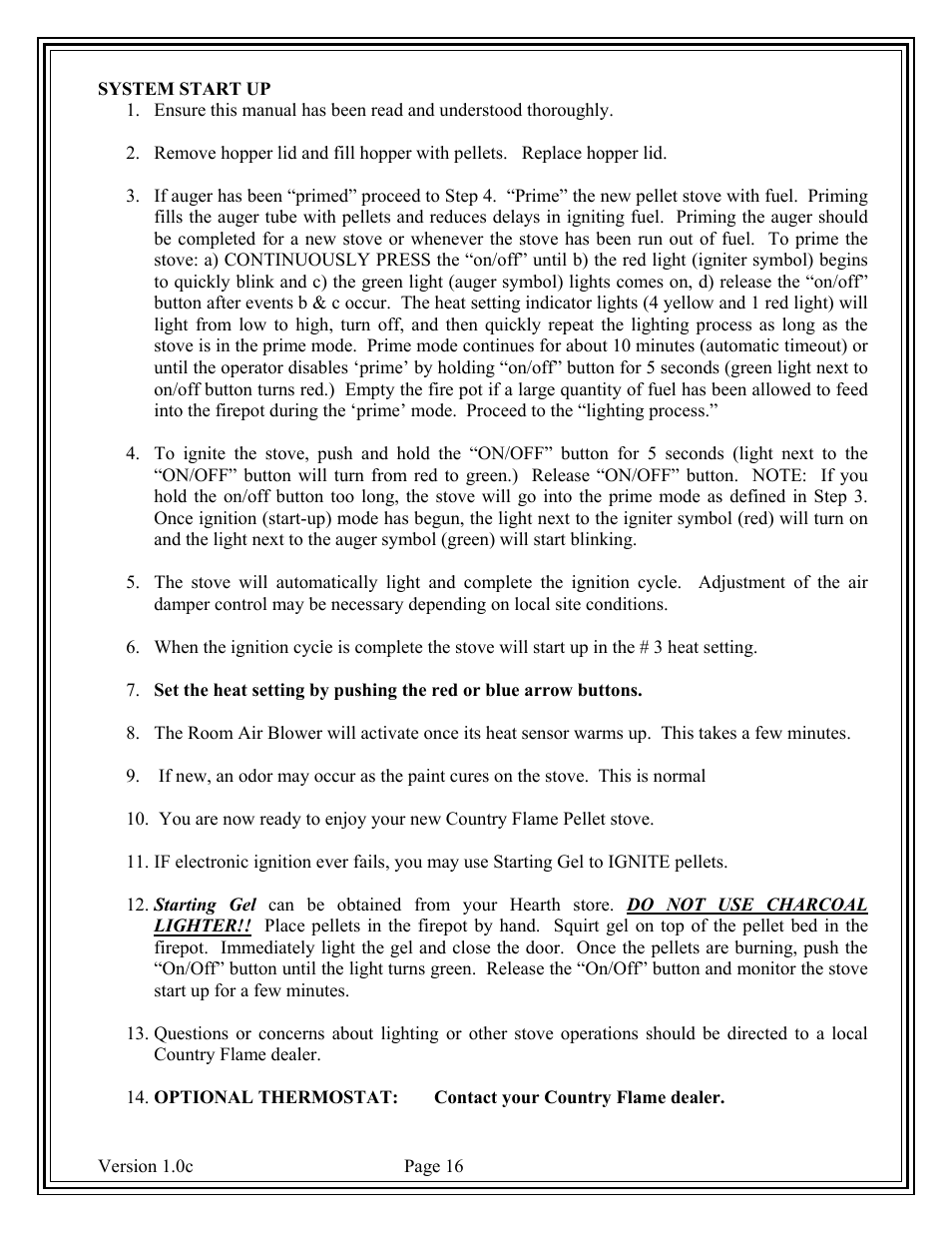 American Energy Systems Country Flame Little Rascal User Manual | Page 16 / 37