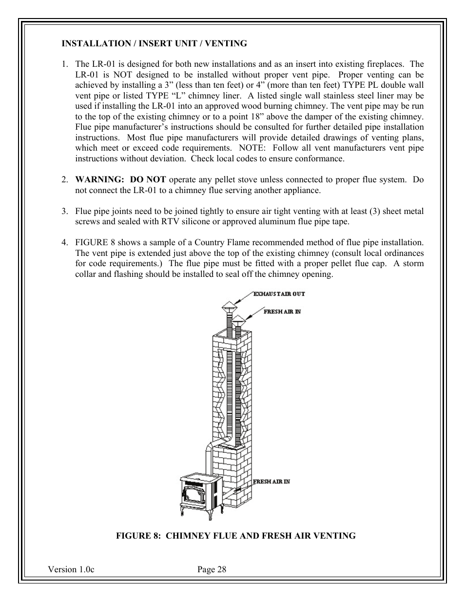 American Energy Systems Country Flame Little Rascal User Manual | Page 28 / 37